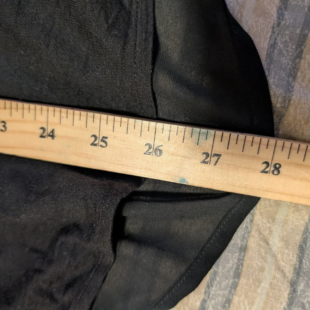 Michael Kors Women’s 3X Black Flowy Layered Top 3/4 Sleeve Tunic Plus Size - Picture 5 of 7